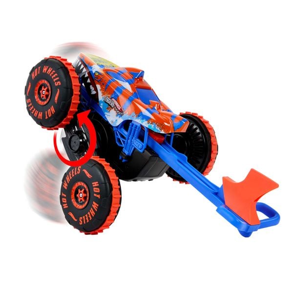 Produktbild: Hot Wheels Monster Trucks Tiger Shark Climber RC-Fahrzeug, batteriebetriebener