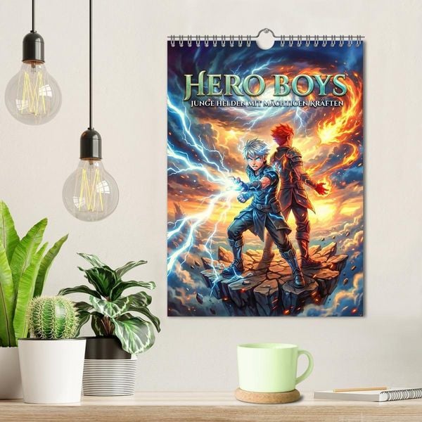 Produktbild: Hero Boys - Junge Helden mit m&auml;chtigen Kr&auml;ften (Wandkalender 2027 DIN A4 hoch), CALVENDO Monatskalender