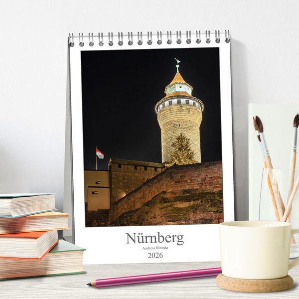 Produktbild: N&uuml;rnberg (Tischkalender 2026 DIN A5 hoch), CALVENDO Monatskalender
