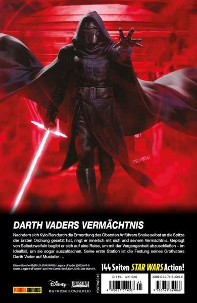 Produktbild: Star Wars Comics: Legacy of Vader 1 - Die Herrschaft Kylo Rens