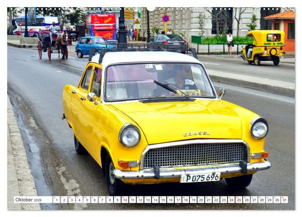 Produktbild: FORD CONSUL - Ein britischer Klassiker in Kuba (hochwertiger Premium Wandkalender 2026 DIN A2 quer), Kunstdruck in Hochglanz