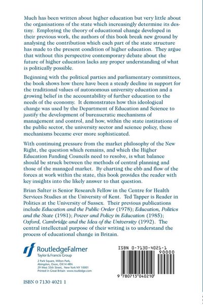 Produktbild: The State and Higher Education