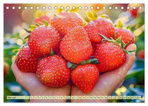 Produktbild: Erntegl&uuml;ck - Eine handvoll s&uuml;&szlig;er Fr&uuml;chte zum Anbei&szlig;en (Tischkalender 2026 DIN A5 quer), CALVENDO Monatskalender