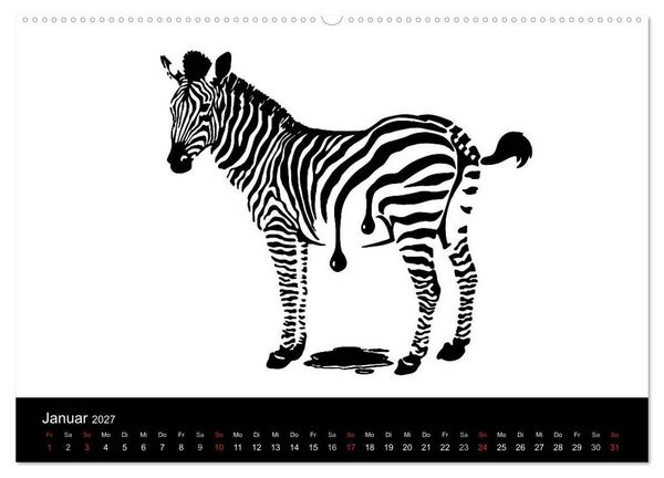 Produktbild: Humorvolle PopArt - Kunstkalender von Claudia Elsner (Wandkalender 2027 DIN A2 quer), CALVENDO Monatskalender