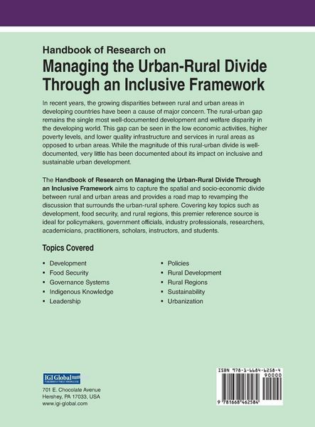 Produktbild: Handbook of Research on Managing the Urban-Rural Divide Through an Inclusive Framework