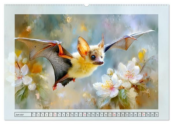 Produktbild: Flughunde. Anmut in stimmungsvollen Naturszenen (Wandkalender 2027 DIN A2 quer), CALVENDO Monatskalender