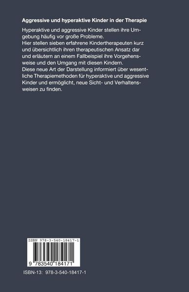 Produktbild: Aggressive und hyperaktive Kinder in der Therapie
