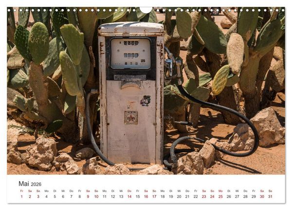 Produktbild: Solitaire Alte verlassene Autos in der namibischen W&uuml;ste (Wandkalender 2026 DIN A3 quer), CALVENDO Monatskalender
