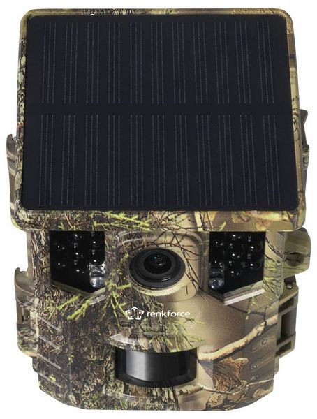 Produktbild: Renkforce RF-HC-800 Wildkamera 32 Megapixel WLAN, inkl. Solarladeger&auml;t mit Li-Ion-Akku Standard-Gr&uuml;n (seidenmatt)