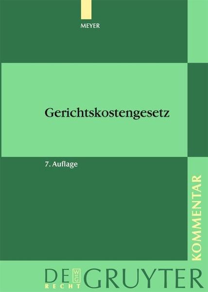 Produktbild: Gerichtskostengesetz