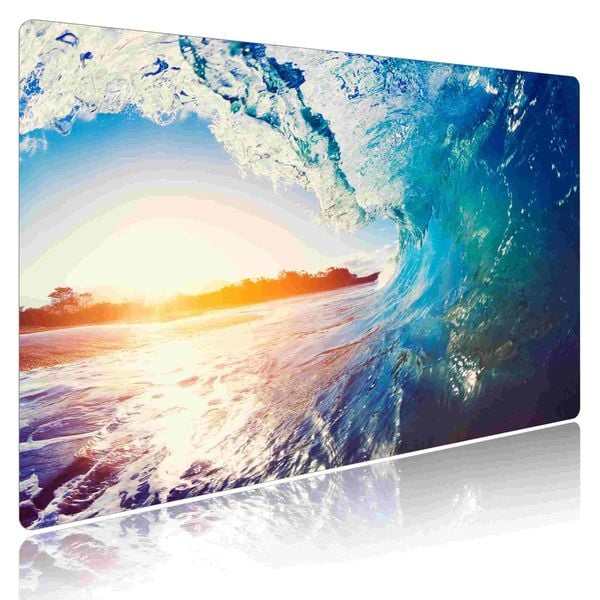 Produktbild: Cover-your-desk Schreibtischunterlage f&uuml;r Kinder und Erwachsene Die perfekte Welle, aus hochwertigem Vinyl , 60 x 40 cm