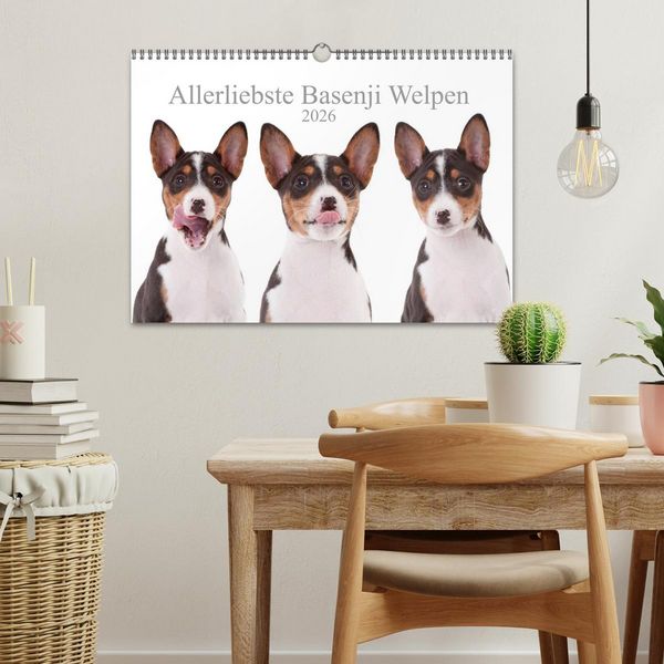 Produktbild: Allerliebste Basenji Welpen 2026 (Wandkalender 2026 DIN A3 quer), CALVENDO Monatskalender