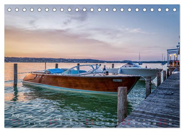 Produktbild: Impressionen vom Starnberger See (Tischkalender 2026 DIN A5 quer), CALVENDO Monatskalender