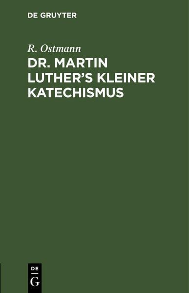 Produktbild: Dr. Martin Luther's kleiner Katechismus