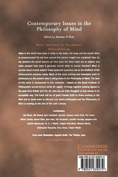 Produktbild: Contemporary Issues in the Philosophy of Mind