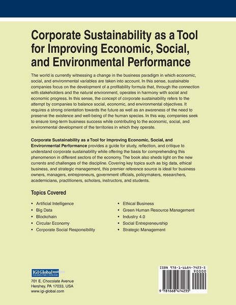 Produktbild: Corporate Sustainability as a Tool for Improving Economic, Social, and Environmental Performance