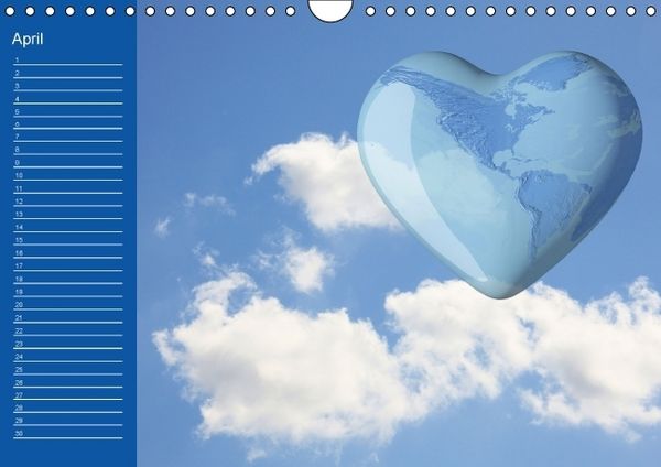 Produktbild: Botschaften mit Herz! (Wandkalender immerw&auml;hrend DIN A4 quer)