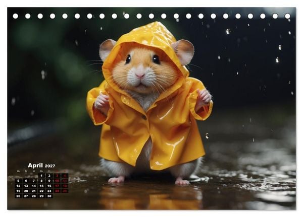 Produktbild: Hamstertage (Tischkalender 2027 DIN A5 quer), CALVENDO Monatskalender