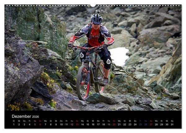Produktbild: Mountainbike Freeride Momente (hochwertiger Premium Wandkalender 2026 DIN A2 quer), Kunstdruck in Hochglanz