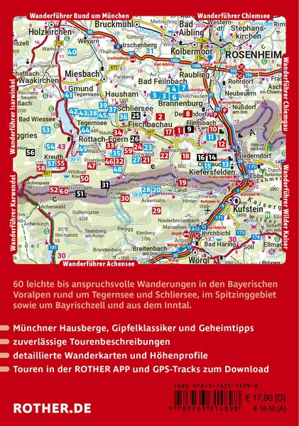 Produktbild: ROTHER Wanderf&uuml;hrer Tegernsee, Schliersee, Spitzingsee. 60 Touren in den Bayerischen Voralpen zwischen Isar und Inn