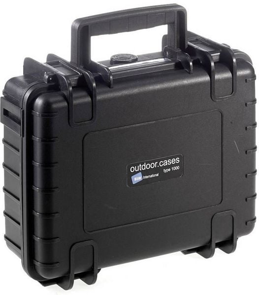 Produktbild: B & W International Outdoor Koffer outdoor.cases Typ 1000 4.1 l (B x H x T) 270 x 215 x 105 mm Schwarz 1000/B/SI