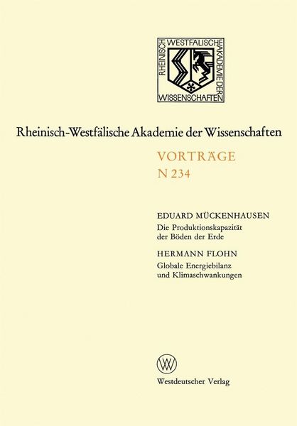 Produktbild: Die Produktionskapazit&auml;t der B&ouml;den der Erde. Globale Energiebilanz und Klimaschwankungen