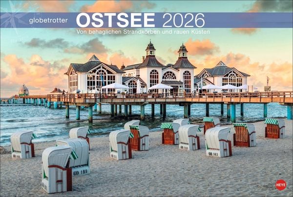 Produktbild: Ostsee Globetrotter Kalender 2026 - Von behaglichen Strandkörben und rauen Küsten