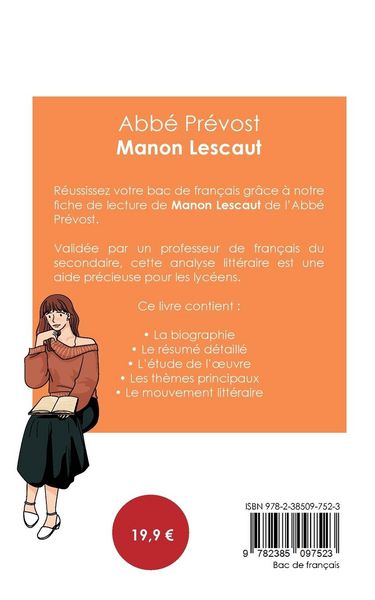 Réussir son Bac de français 2025 : Analyse du roman Manon Lescaut de l'abbé Prévost