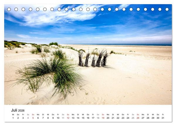 Produktbild: Borkum - Inselblicke (Tischkalender 2026 DIN A5 quer), CALVENDO Monatskalender