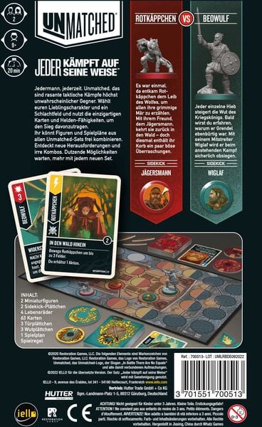 Produktbild: Unmatched: Rotk&auml;ppchen vs. Beowulf