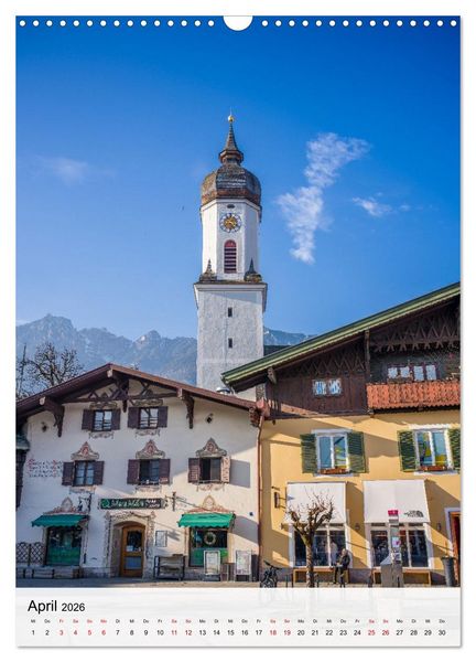 Produktbild: Garmisch-Partenkirchen und die faszinierende Bergwelt der Alpen (Wandkalender 2026 DIN A3 hoch), CALVENDO Monatskalender