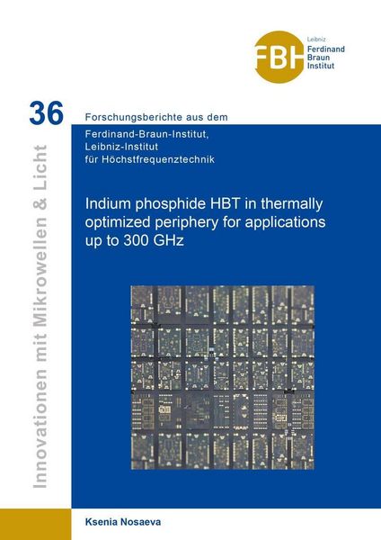 Produktbild: Indium phosphide HBT in thermally optimized periphery for applications up to 300 GHz