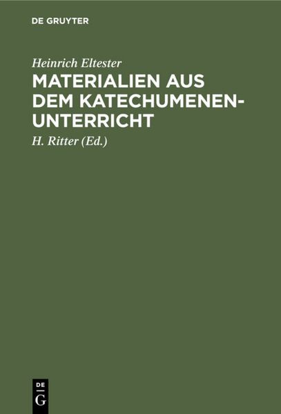 Produktbild: Materialien aus dem Katechumenen-Unterricht