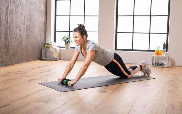 Massageroller & Bauchtrainer 2 in 1
