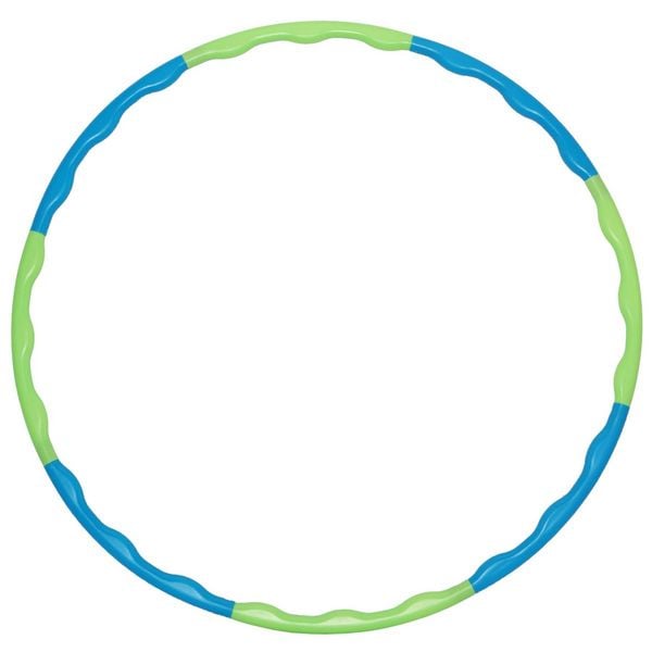 Produktbild: Fitnessreifen Hula Hoop zum Zusammenstecken blau/gr&uuml;n &Oslash;80cm