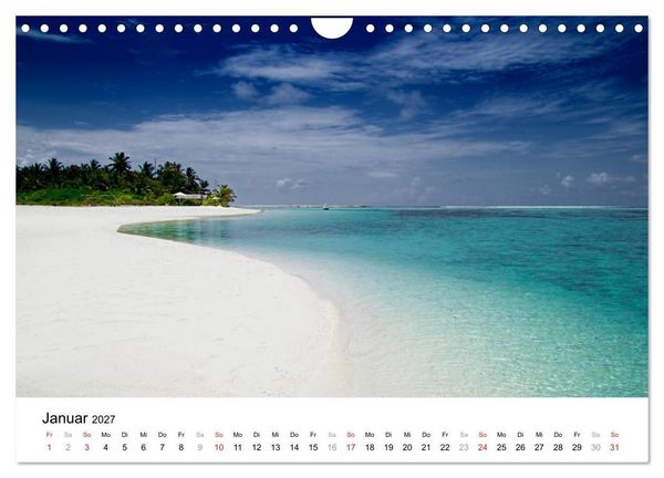 Produktbild: Malediven &ndash; Das Paradies im Indischen Ozean III (Wandkalender 2027 DIN A4 quer), CALVENDO Monatskalender
