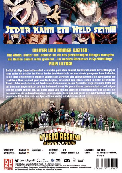 Produktbild: My Hero Academia - The Movie: Heroes Rising