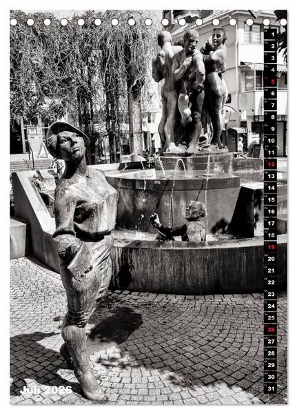 Produktbild: Ein Blick auf Bad Wildungen (Tischkalender 2026 DIN A5 hoch), CALVENDO Monatskalender