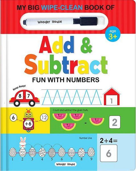 Produktbild: My Big Wipe and Clean Book of Add and Subtract for Kids: Fun with Numbers