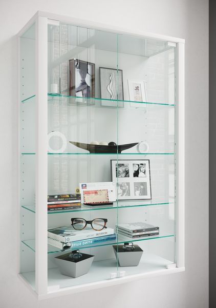 Produktbild: Wandvitrine H&auml;ngevitrine Glasvitrine Glas Udina L