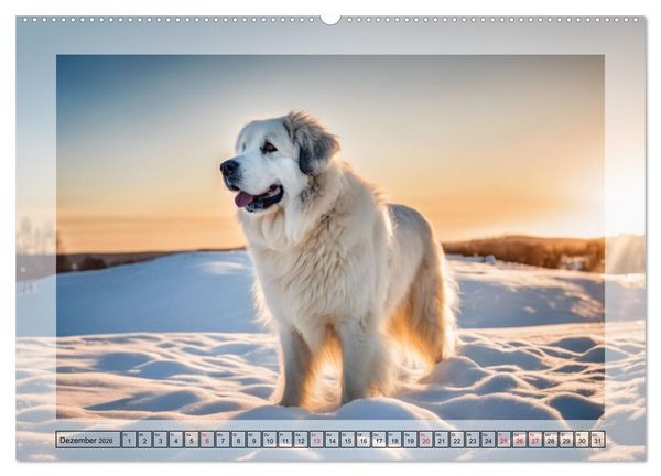 Produktbild: Majest&auml;tische Pyren&auml;en Berghunde (Wandkalender 2026 DIN A2 quer), CALVENDO Monatskalender
