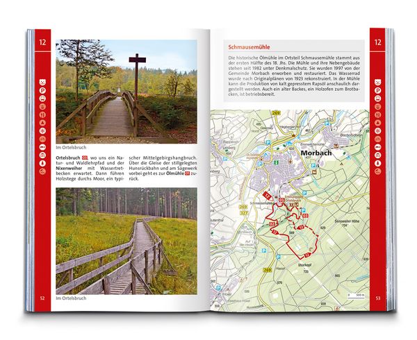 Produktbild: KOMPASS Wanderf&uuml;hrer Hunsr&uuml;ck mit Saar-Hunsr&uuml;ck-Steig, 50 Touren