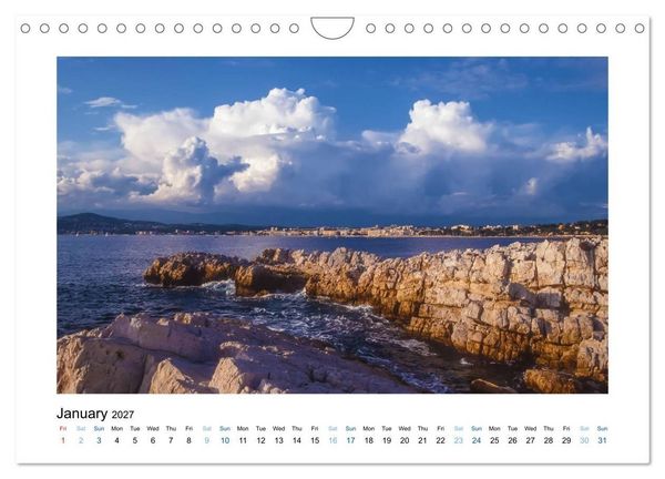 Produktbild: French Riviera The Light of the Blue Coast (Wall Calendar 2027 DIN A4 landscape), CALVENDO 12 Month Wall Calendar