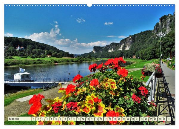 Produktbild: Wandererlebnisse in der S&auml;chsischen Schweiz (Wandkalender 2026 DIN A2 quer), CALVENDO Monatskalender