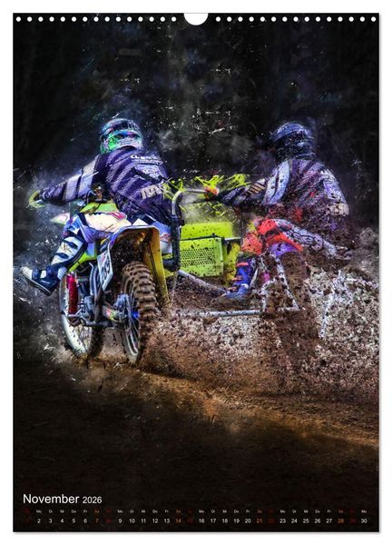 Produktbild: Motocross Seitenwagen - einfach cool (Wandkalender 2026 DIN A3 hoch), CALVENDO Monatskalender