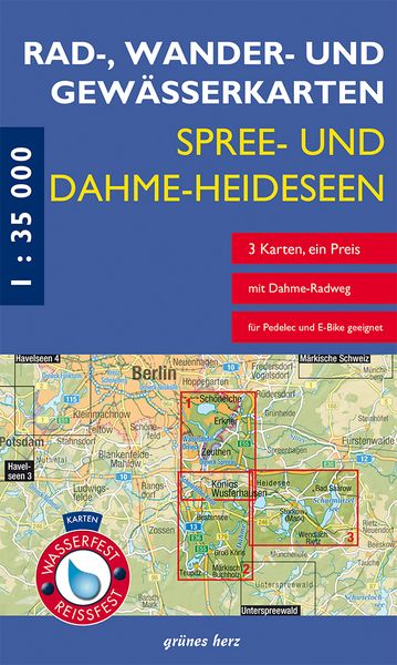 Produktbild: Rad-, Wander- und Gew&auml;sserkarten-Set: Spree- und Dahme-Heideseen
