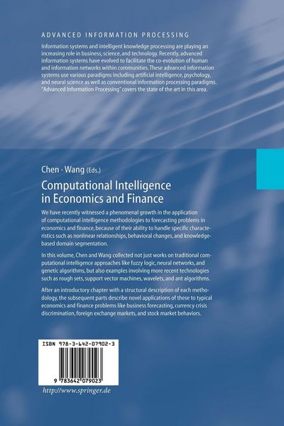 Produktbild: Computational Intelligence in Economics and Finance