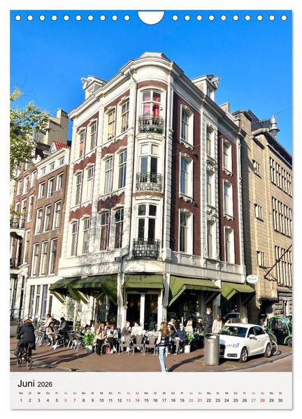 Produktbild: DIE GRACHTENSTADT AMSTERDAM (Wandkalender 2026 DIN A4 hoch), CALVENDO Monatskalender