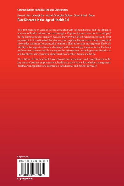 Produktbild: Rare Diseases in the Age of Health 2.0