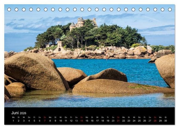 Produktbild: Unterwegs in der Bretagne (Tischkalender 2026 DIN A5 quer), CALVENDO Monatskalender